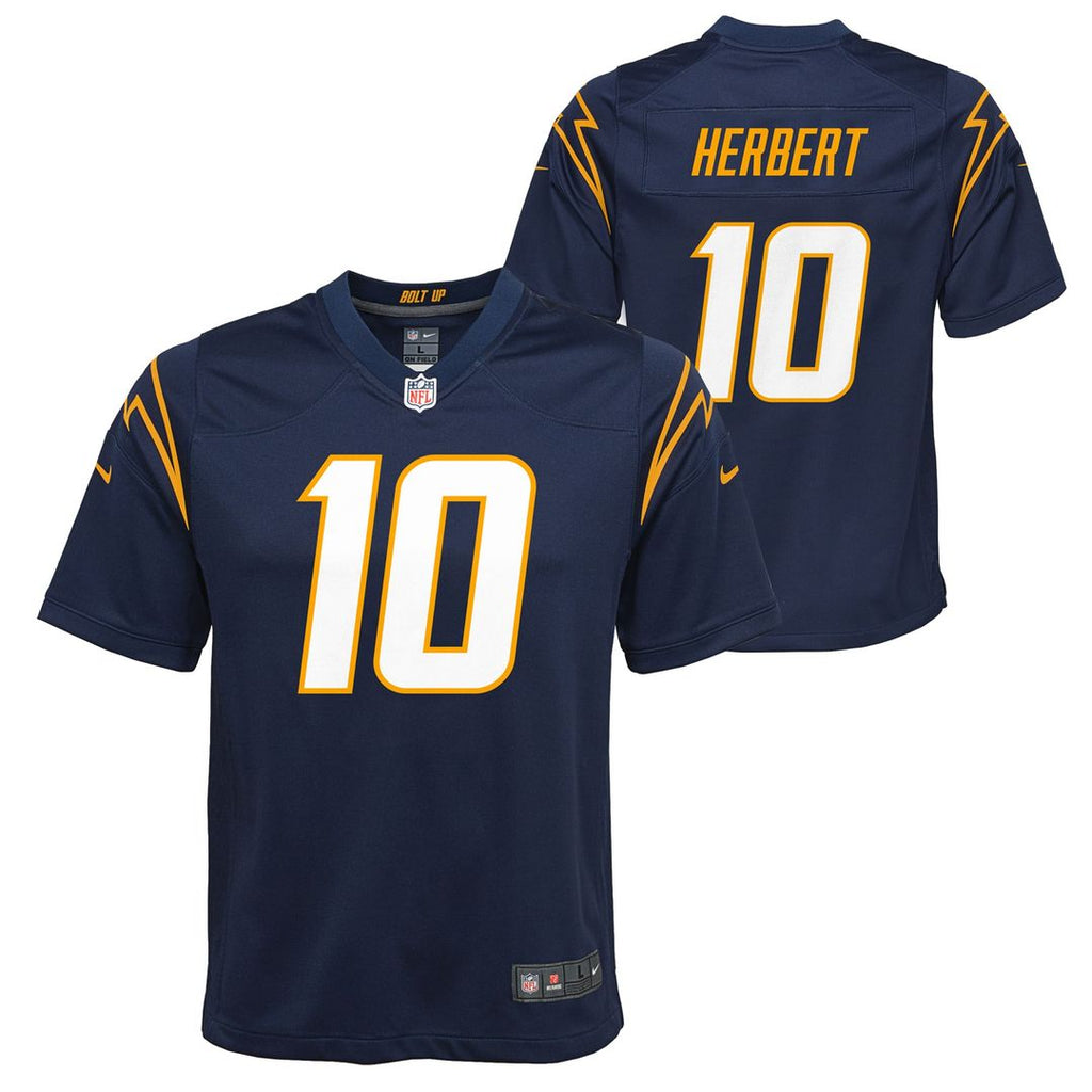 Justin Herbert Los Angeles Chargers Nike Youth Game Jersey - Navy Official NFL Team Apparel Football Fan Gear