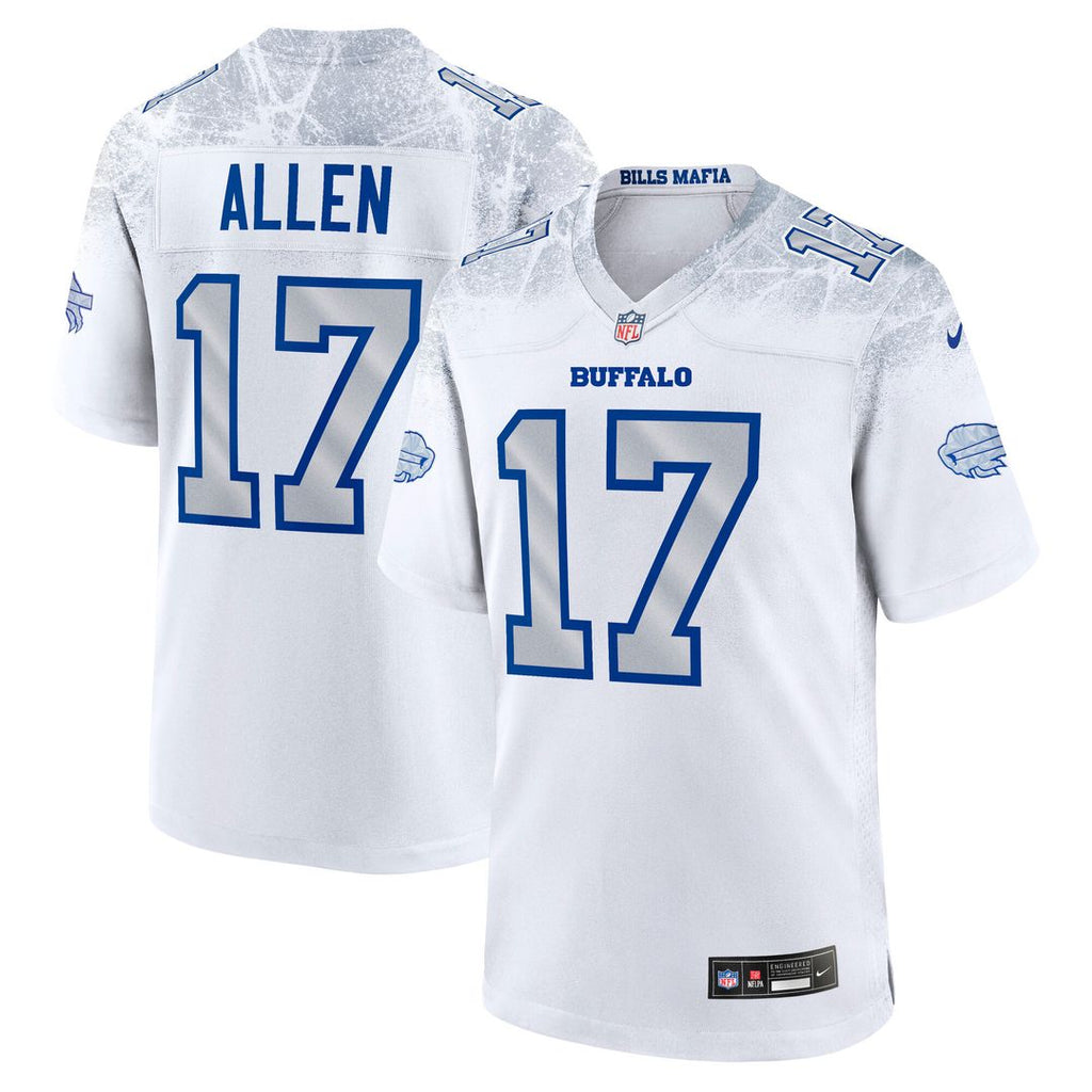 Josh Allen Buffalo Bills Nike 2025 Rivalries Collection Game Jersey - White Official NFL Team Apparel Football Fan Gear