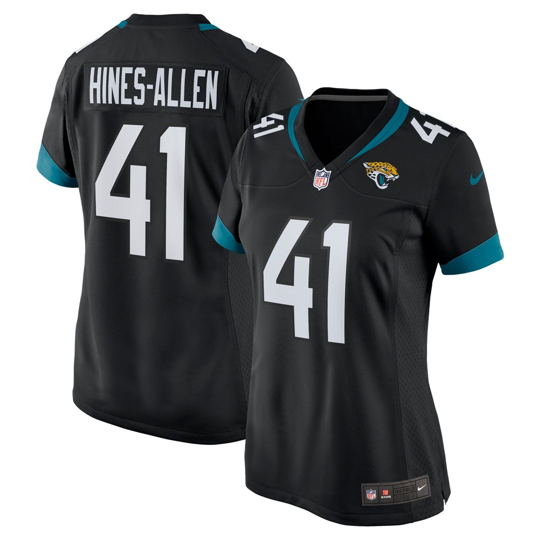 Josh Hines-Allen Jacksonville Jaguars Nike Women's Alternate Player Game Jersey - Black Official NFL Team Apparel Football Fan Gear