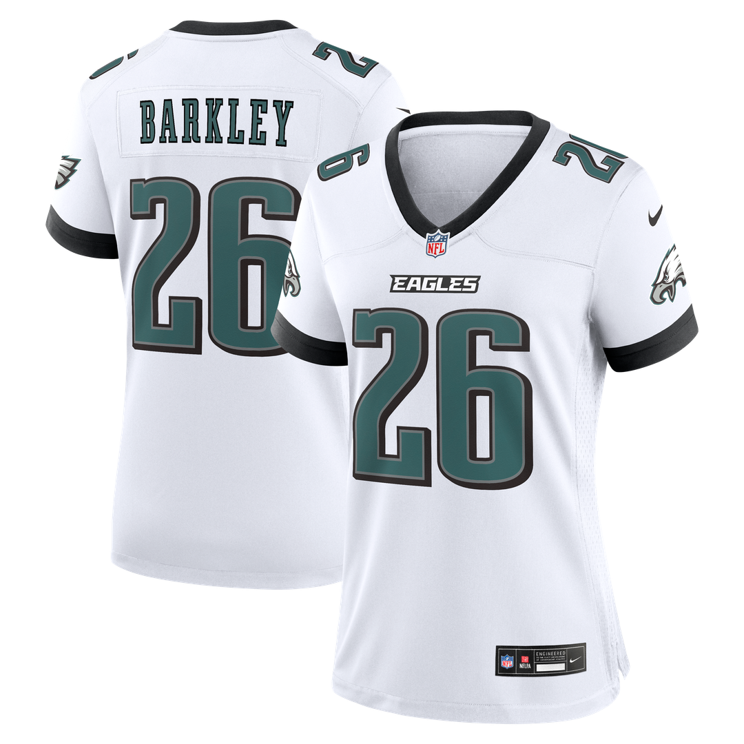 Saquon Barkley Philadelphia Eagles Nike Women's Game Jersey - White Official NFL Team Apparel Football Fan Gear