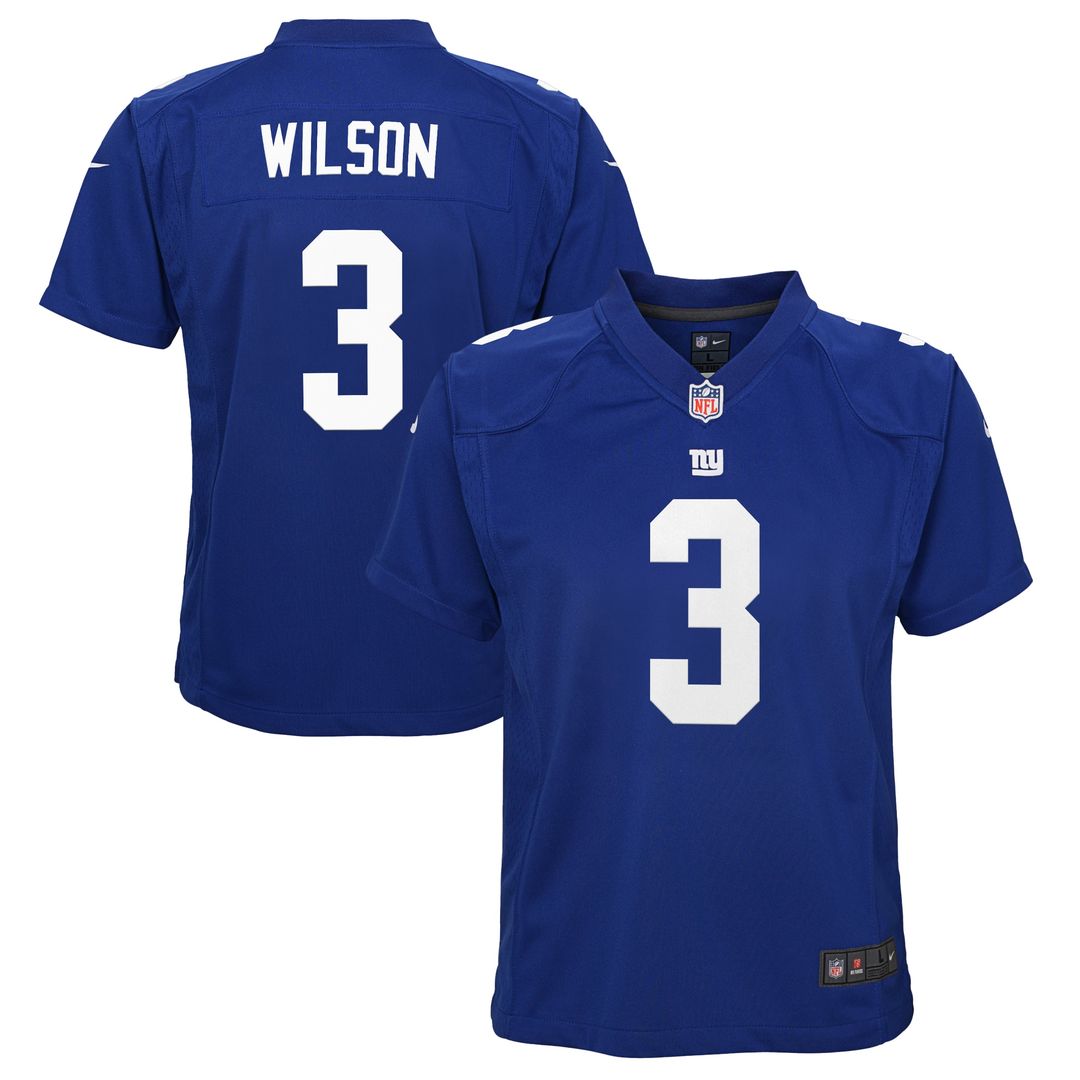 Russell Wilson New York Giants Nike Youth Game Jersey - Royal Official NFL Team Apparel Football Fan Gear