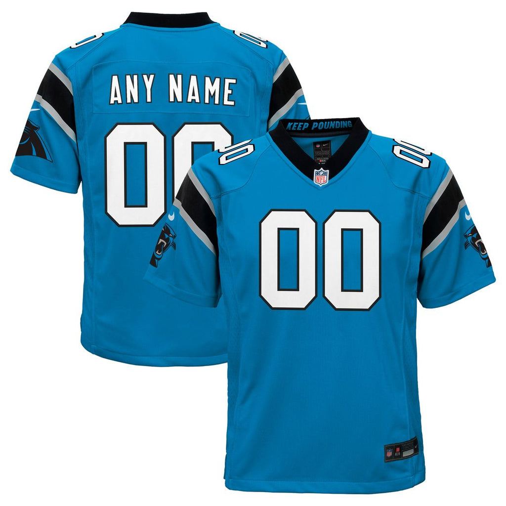 Carolina Panthers Nike Youth Alternate Custom Game Jersey - Blue Official NFL Team Apparel Football Fan Gear