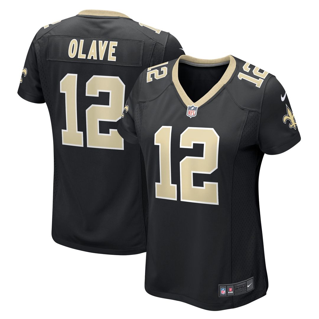 Chris Olave New Orleans Saints Nike Women's Game Player Jersey - Black Official NFL Team Apparel Football Fan Gear