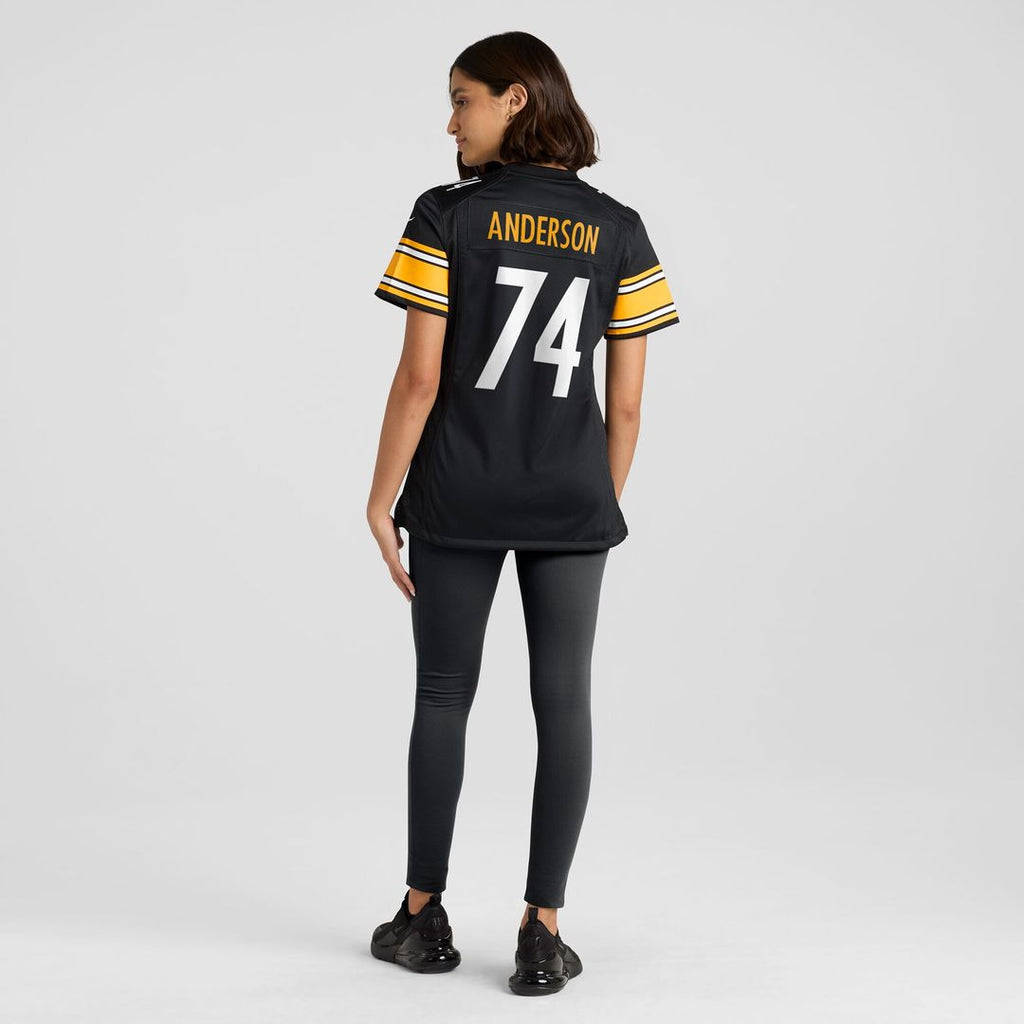 Spencer Anderson Pittsburgh Steelers Nike Women's Game Jersey - Black Official NFL Team Apparel Football Fan Gear