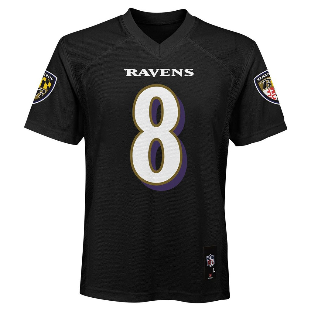 Lamar Jackson Baltimore Ravens Preschool Replica Player Jersey - Black Official NFL Team Apparel Football Fan Gear
