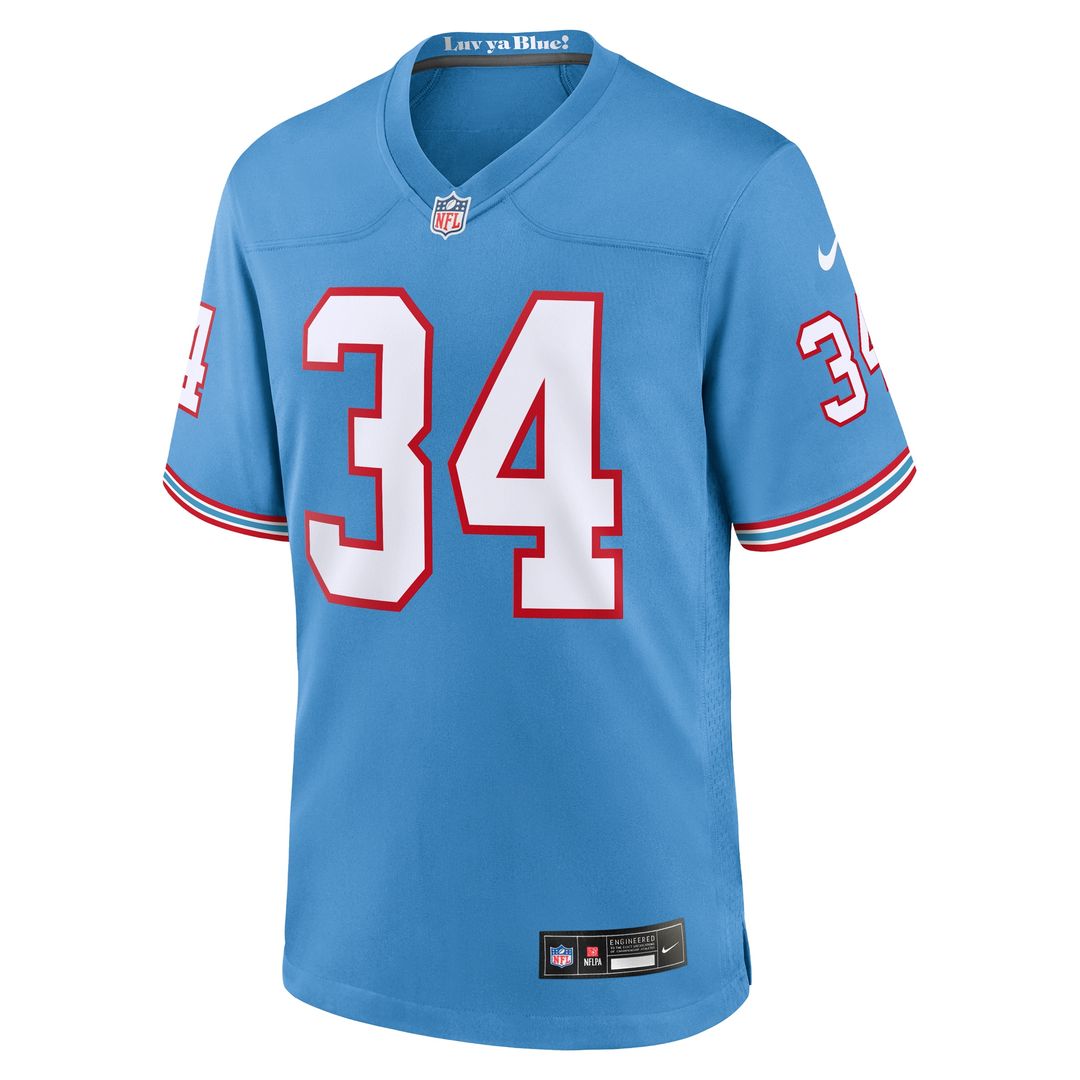 Earl Campbell Tennessee Titans Nike Retired Player Alternate Game Jersey - Light Blue Official NFL Team Apparel Football Fan Gear