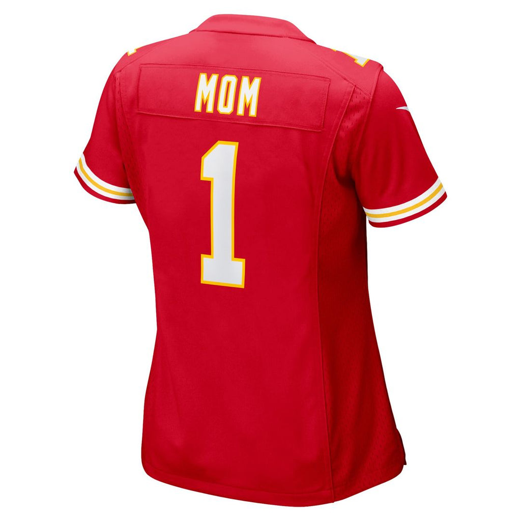Number 1 Mom Kansas City Chiefs Nike Women's Game Jersey - Red Official NFL Team Apparel Football Fan Gear