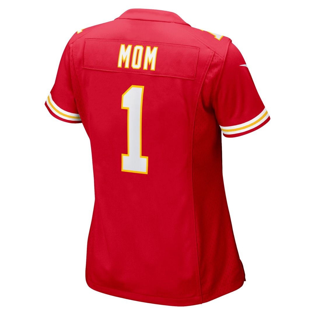 Number 1 Mom Kansas City Chiefs Nike Women's Game Jersey - Red Official NFL Team Apparel Football Fan Gear