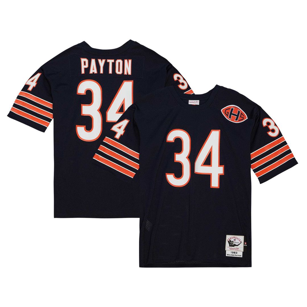 Walter Payton Chicago Bears 1983 Mitchell & Ness Authentic Throwback Retired Player Jersey - Navy Official NFL Team Apparel Football Fan Gear
