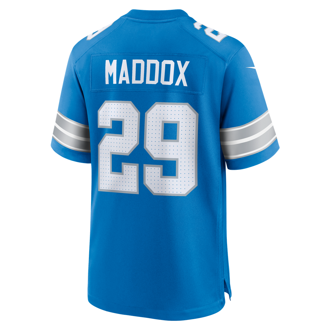 Avonte Maddox Detroit Lions Nike Team Game Jersey - Blue Official NFL Team Apparel Football Fan Gear