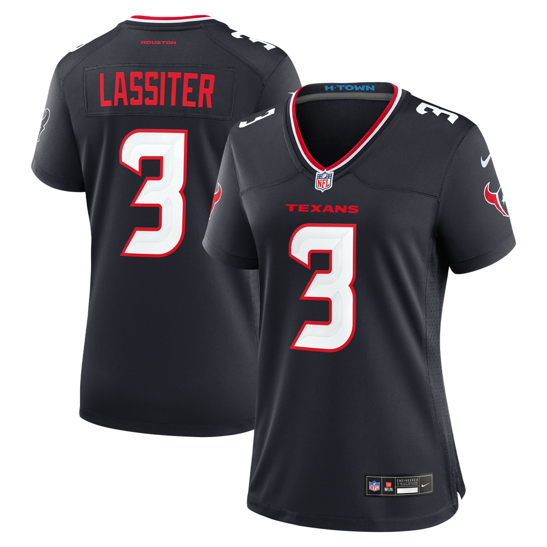Kamari Lassiter Houston Texans Nike Women's Team Game Jersey - Navy Official NFL Team Apparel Football Fan Gear