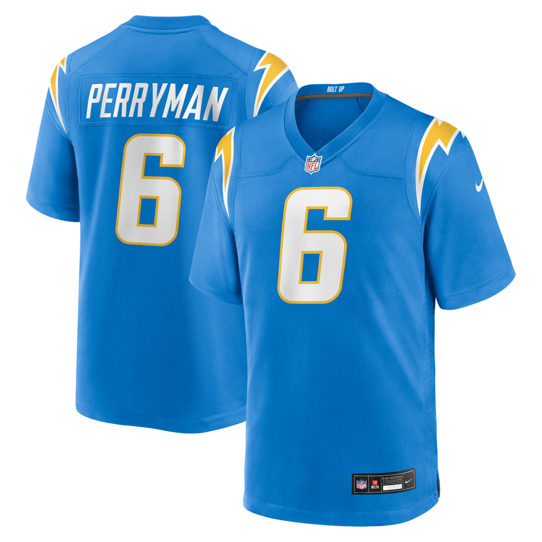 Denzel Perryman Los Angeles Chargers Nike Team Game Jersey - Powder Blue Official NFL Team Apparel Football Fan Gear