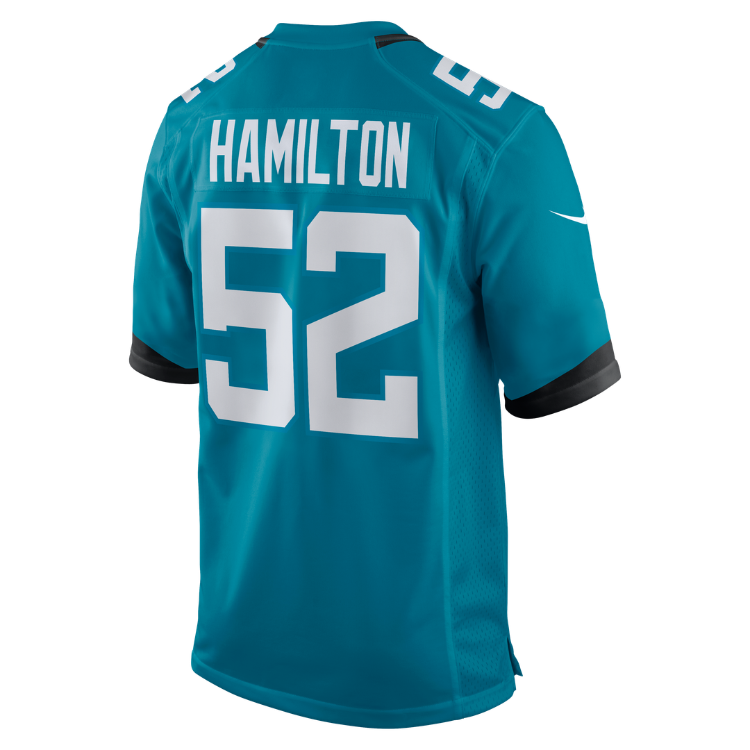 DaVon Hamilton Jacksonville Jaguars Nike Game Jersey - Teal Official NFL Team Apparel Football Fan Gear