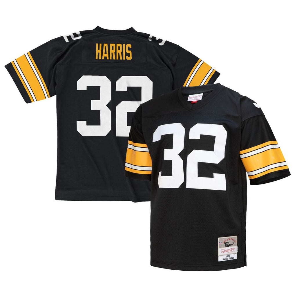 Franco Harris Pittsburgh Steelers Mitchell & Ness Legacy Replica Jersey - Black Official NFL Team Apparel Football Fan Gear