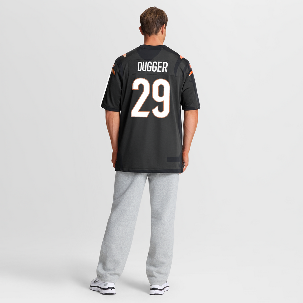 Kyle Dugger Cincinnati Bengals Nike Team Game Jersey - Black Official NFL Team Apparel Football Fan Gear