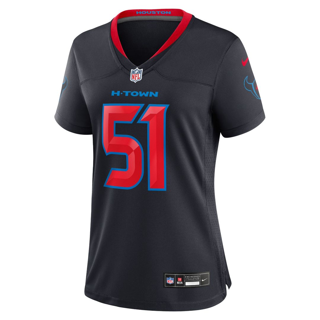 Will Anderson Jr. Houston Texans Nike Women's 2nd Alternate Game Jersey - Navy Official NFL Team Apparel Football Fan Gear