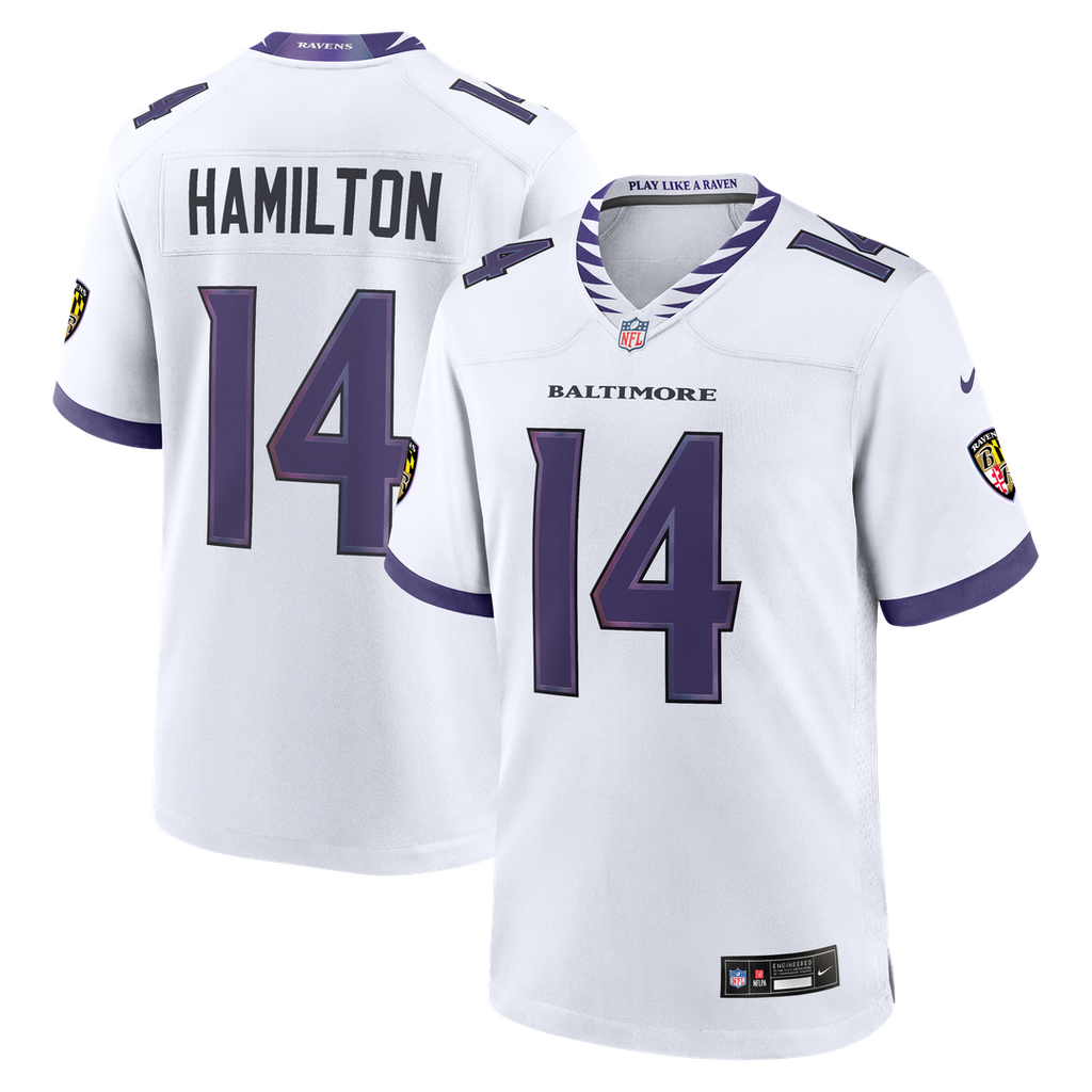 Kyle Hamilton Baltimore Ravens Nike Game Jersey - White Official NFL Team Apparel Football Fan Gear