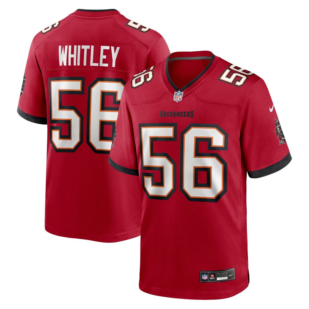 Benton Whitley Tampa Bay Buccaneers Nike Team Game Jersey - Red Official NFL Team Apparel Football Fan Gear