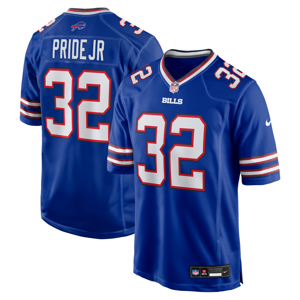 Toriano Pride Jr. Buffalo Bills Nike Team Game Jersey - Royal Official NFL Team Apparel Football Fan Gear