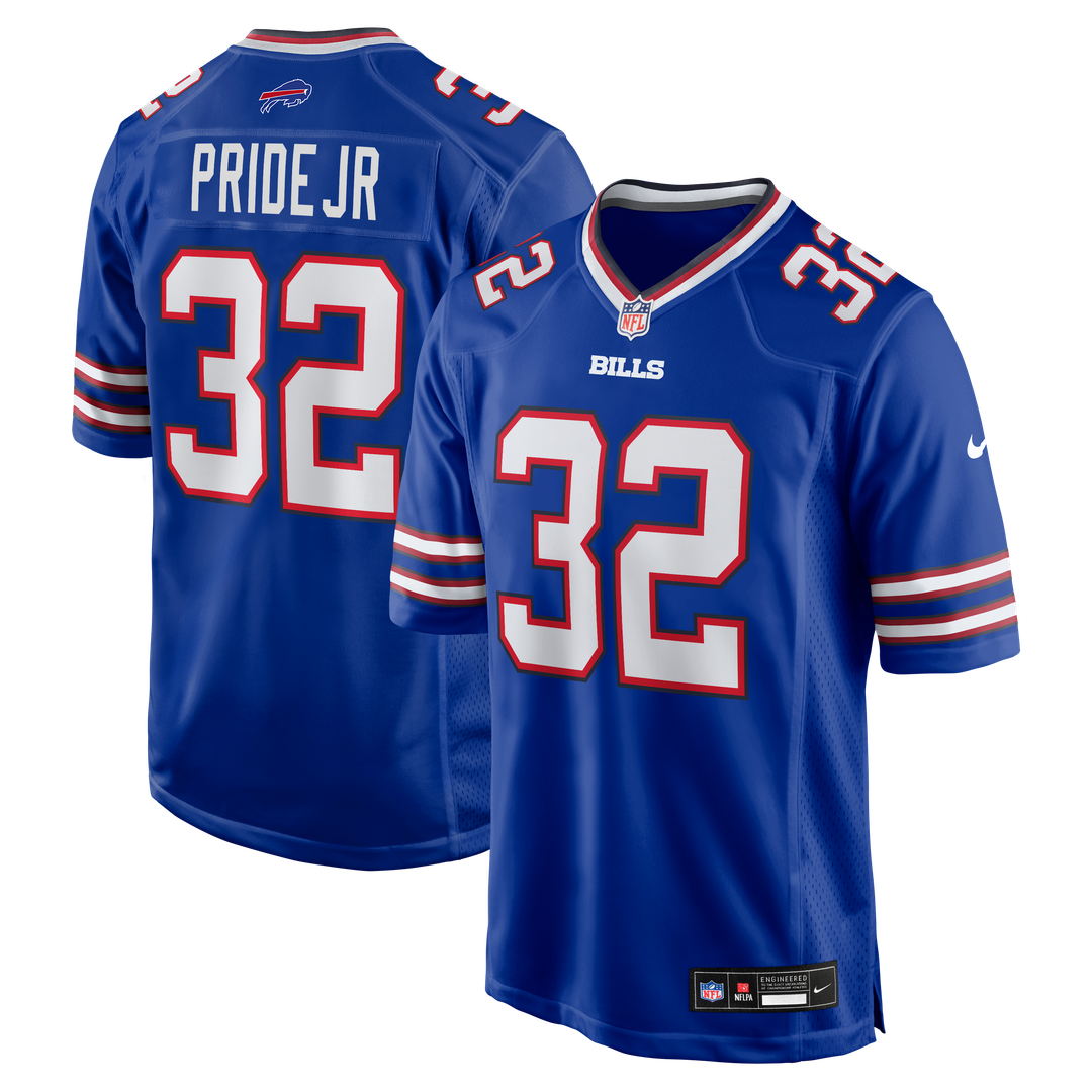 Toriano Pride Jr. Buffalo Bills Nike Team Game Jersey - Royal Official NFL Team Apparel Football Fan Gear