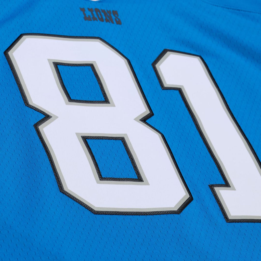Calvin Johnson Detroit Lions Mitchell & Ness 2007 Legacy Replica Jersey - Blue Official NFL Team Apparel Football Fan Gear