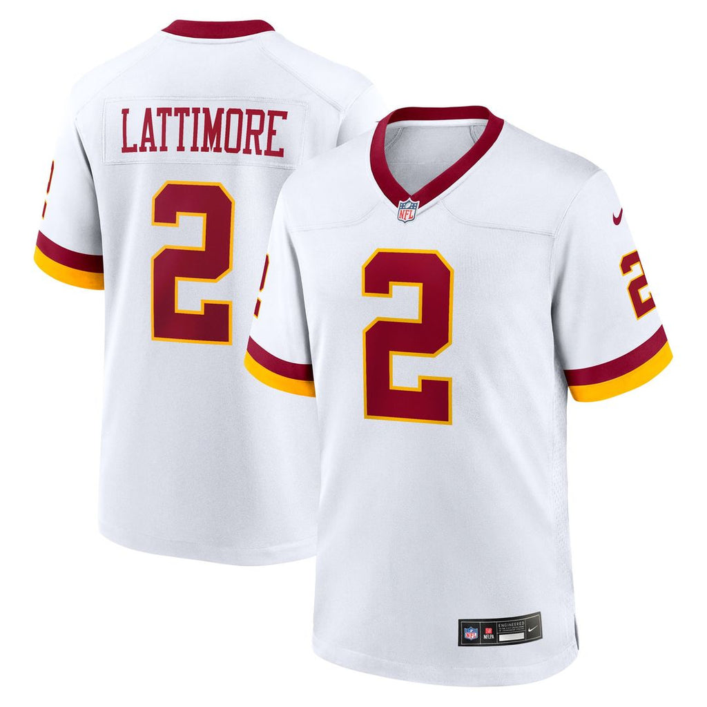 Marshon Lattimore Washington Commanders Nike Game Super Bowl Era Jersey - White Official NFL Team Apparel Football Fan Gear