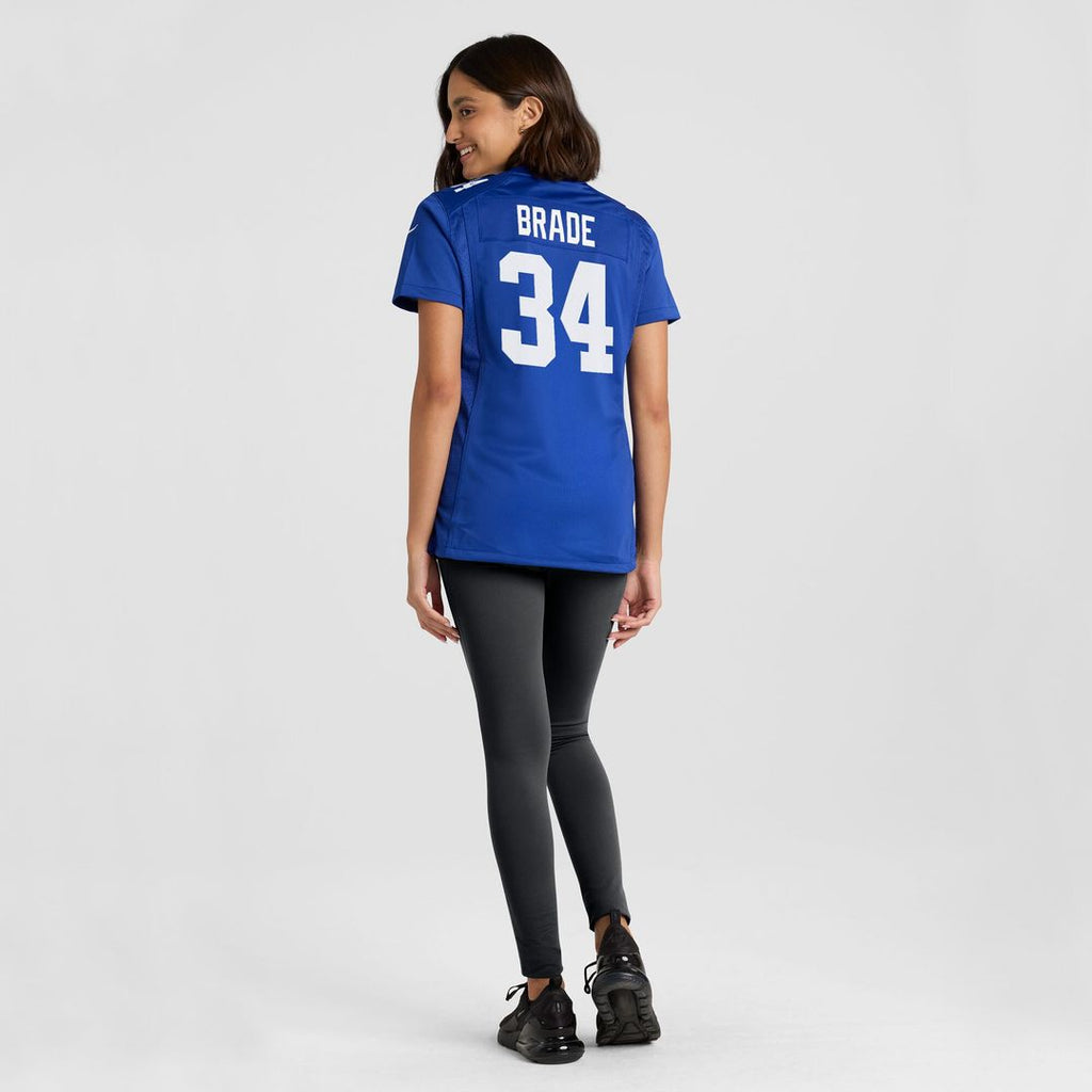 Beau Brade New York Giants Nike Women's Team Game Jersey - Royal Official NFL Team Apparel Football Fan Gear