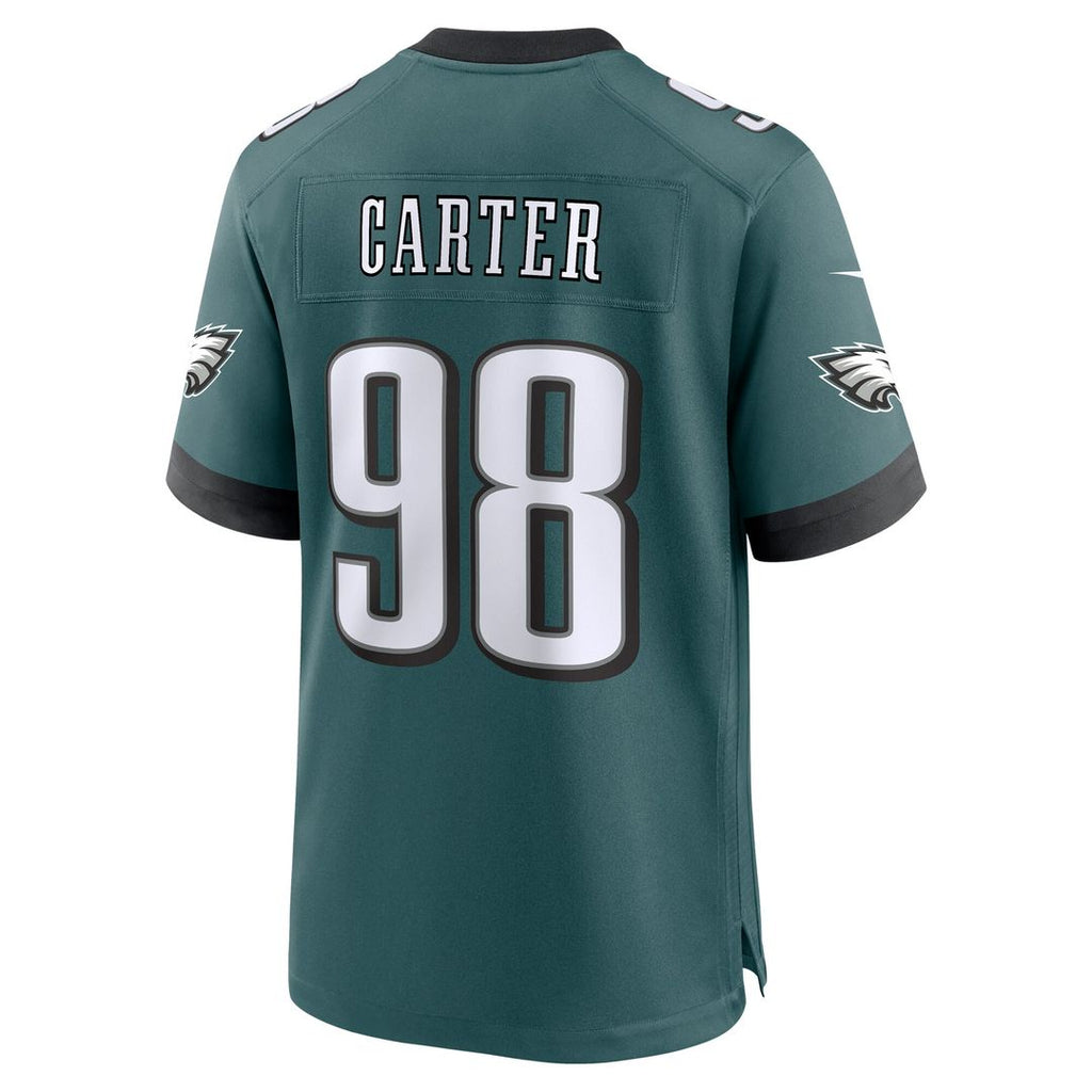 Jalen Carter Philadelphia Eagles Nike Team Game Jersey - Midnight Green Official NFL Team Apparel Football Fan Gear