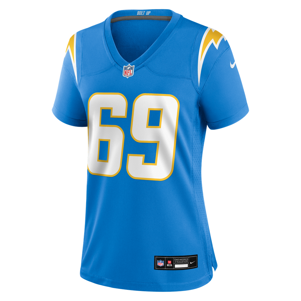Cole Strange Los Angeles Chargers Nike Women's Team Game Jersey - Powder Blue Official NFL Team Apparel Football Fan Gear