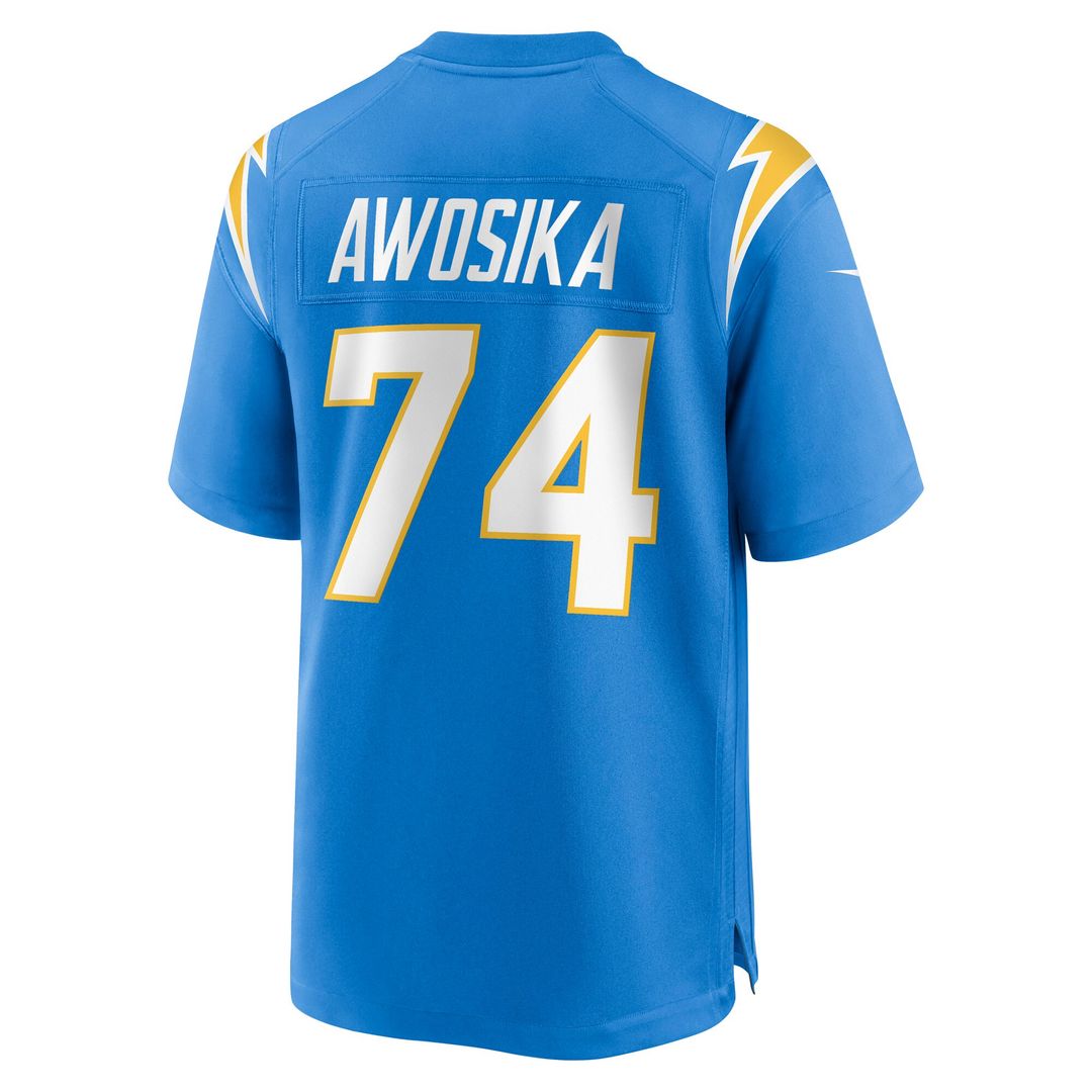 Kayode Awosika Los Angeles Chargers Nike Team Game Jersey - Powder Blue Official NFL Team Apparel Football Fan Gear