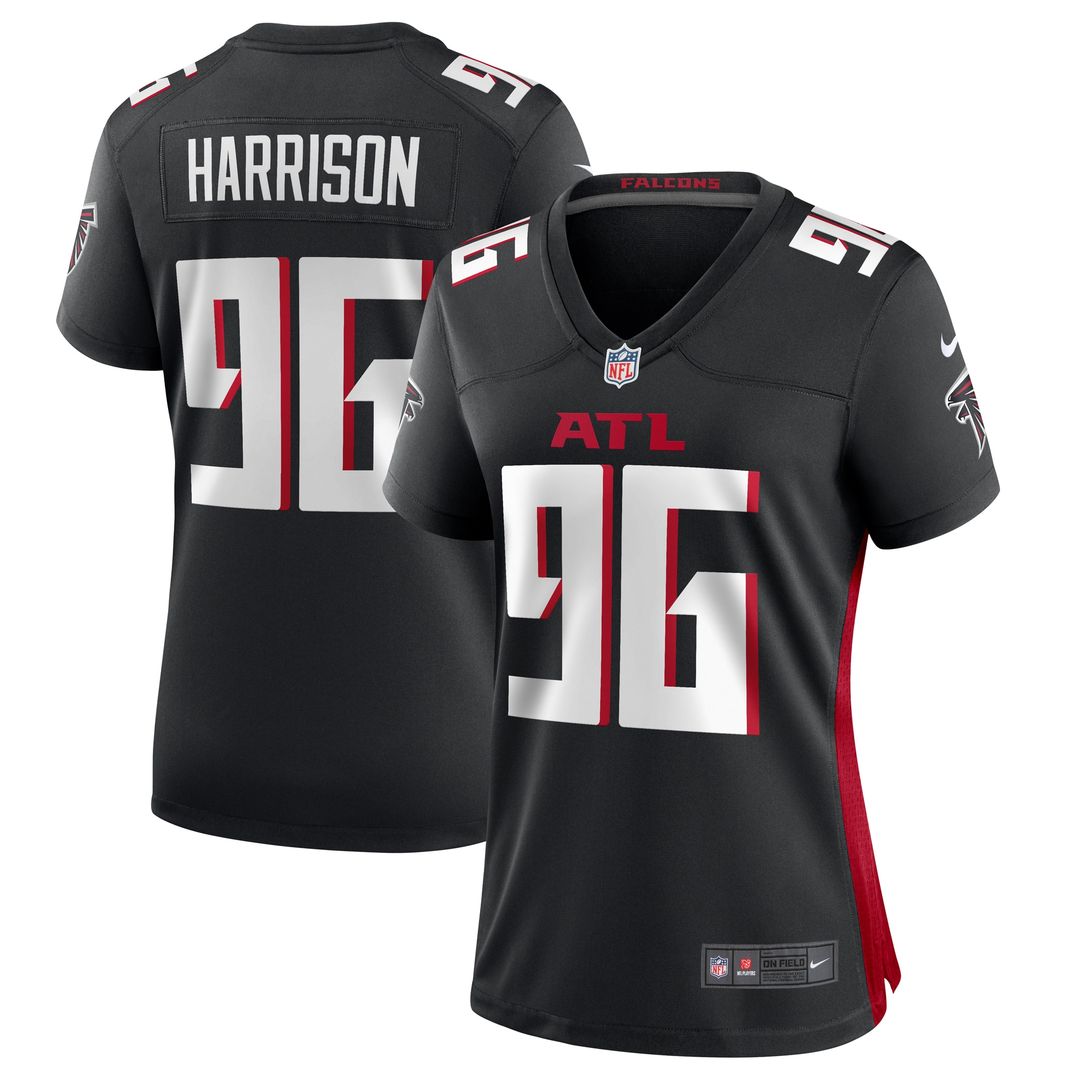Zach Harrison Atlanta Falcons Nike Women's Team Game Jersey - Black Official NFL Team Apparel Football Fan Gear