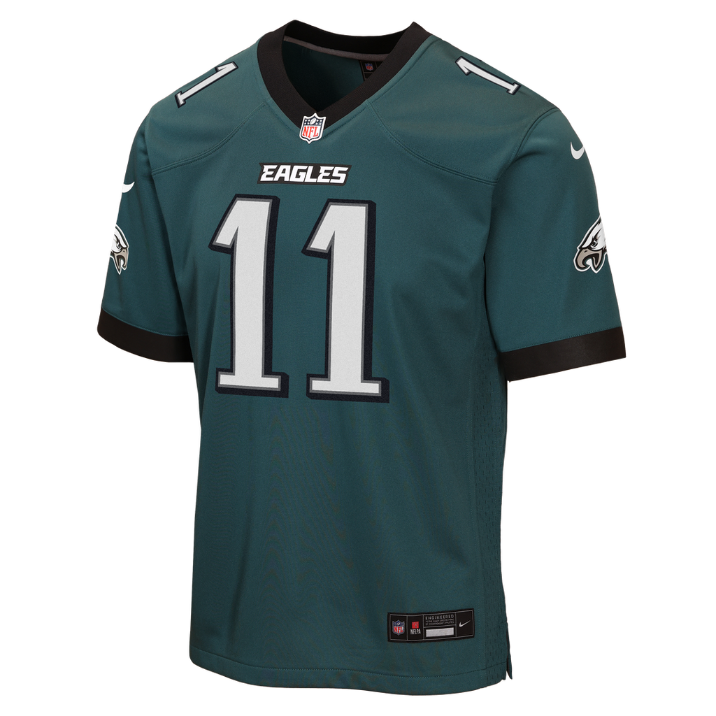 A.J. Brown Philadelphia Eagles Nike Youth Team Game Jersey - Midnight Green Official NFL Team Apparel Football Fan Gear