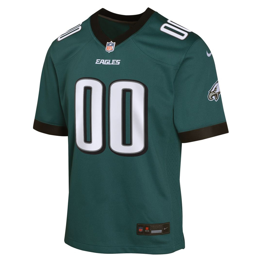 Philadelphia Eagles Nike Youth Custom Game Jersey - Midnight Green Official NFL Team Apparel Football Fan Gear