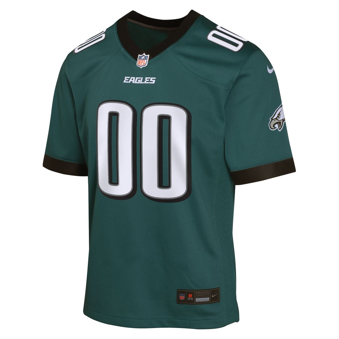 Philadelphia Eagles Nike Youth Custom Game Jersey - Midnight Green Official NFL Team Apparel Football Fan Gear