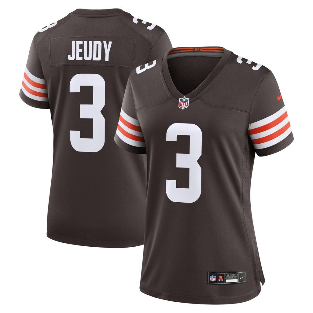 Jerry Jeudy Cleveland Browns Nike Women's Game Jersey - Brown Official NFL Team Apparel Football Fan Gear