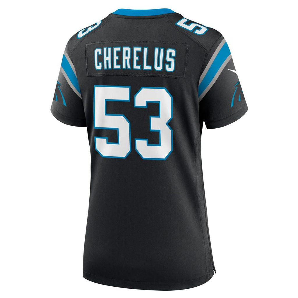 Claudin Cherelus Carolina Panthers Nike Women's Team Game Jersey - Black Official NFL Team Apparel Football Fan Gear