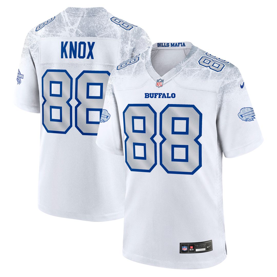 Dawson Knox Buffalo Bills Nike 2025 Rivalries Collection Game Jersey - White Official NFL Team Apparel Football Fan Gear