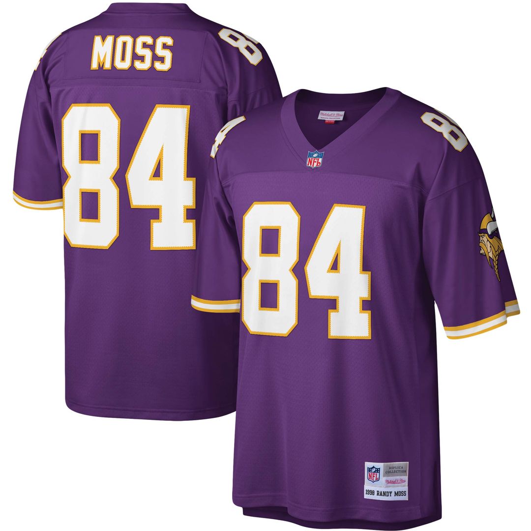 Randy Moss Minnesota Vikings Mitchell & Ness Legacy Replica Jersey - Purple Official NFL Team Apparel Football Fan Gear