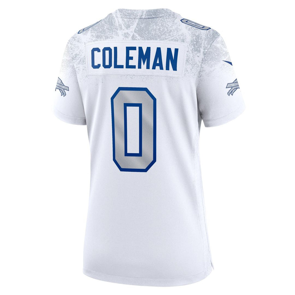 Keon Coleman Buffalo Bills Nike Women's 2025 Rivalries Collection Game Jersey - White Official NFL Team Apparel Football Fan Gear