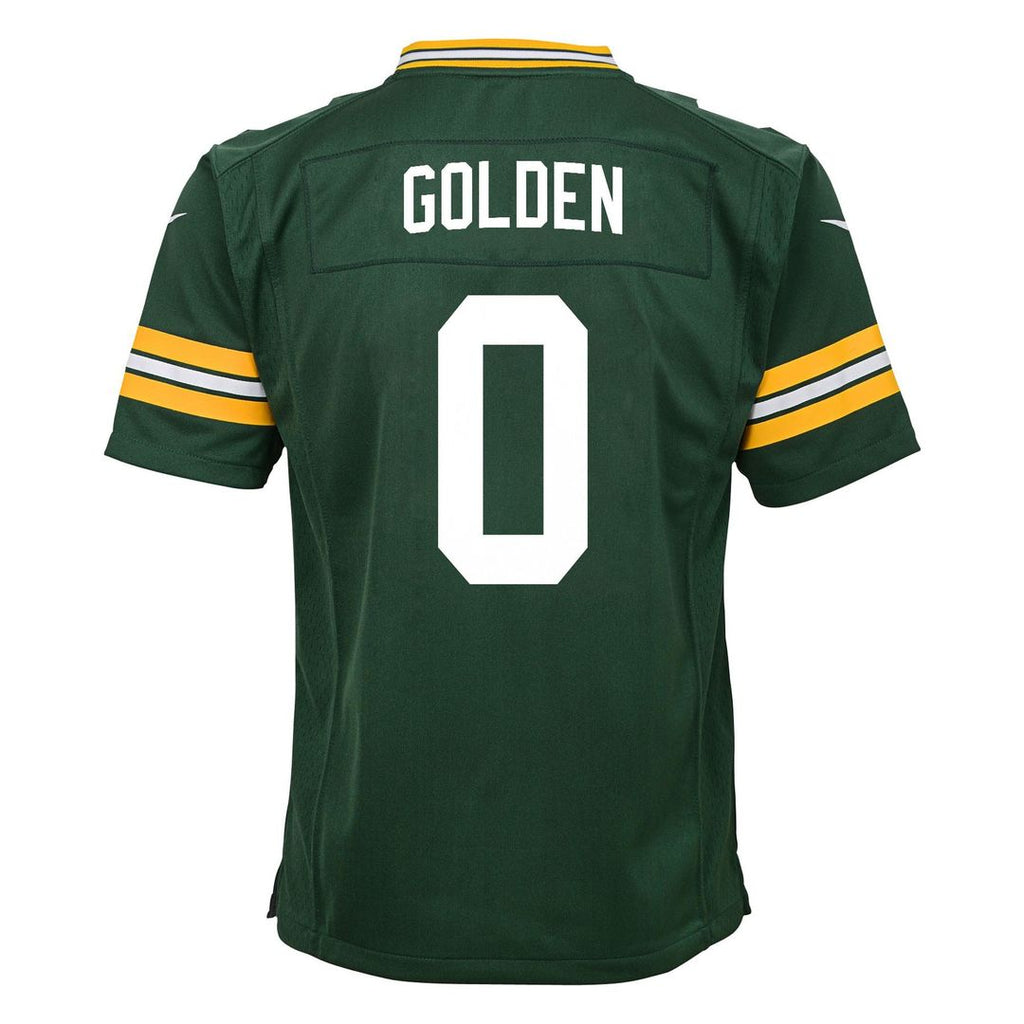 Matthew Golden Green Bay Packers Nike Youth Team Game Jersey - Green Official NFL Team Apparel Football Fan Gear