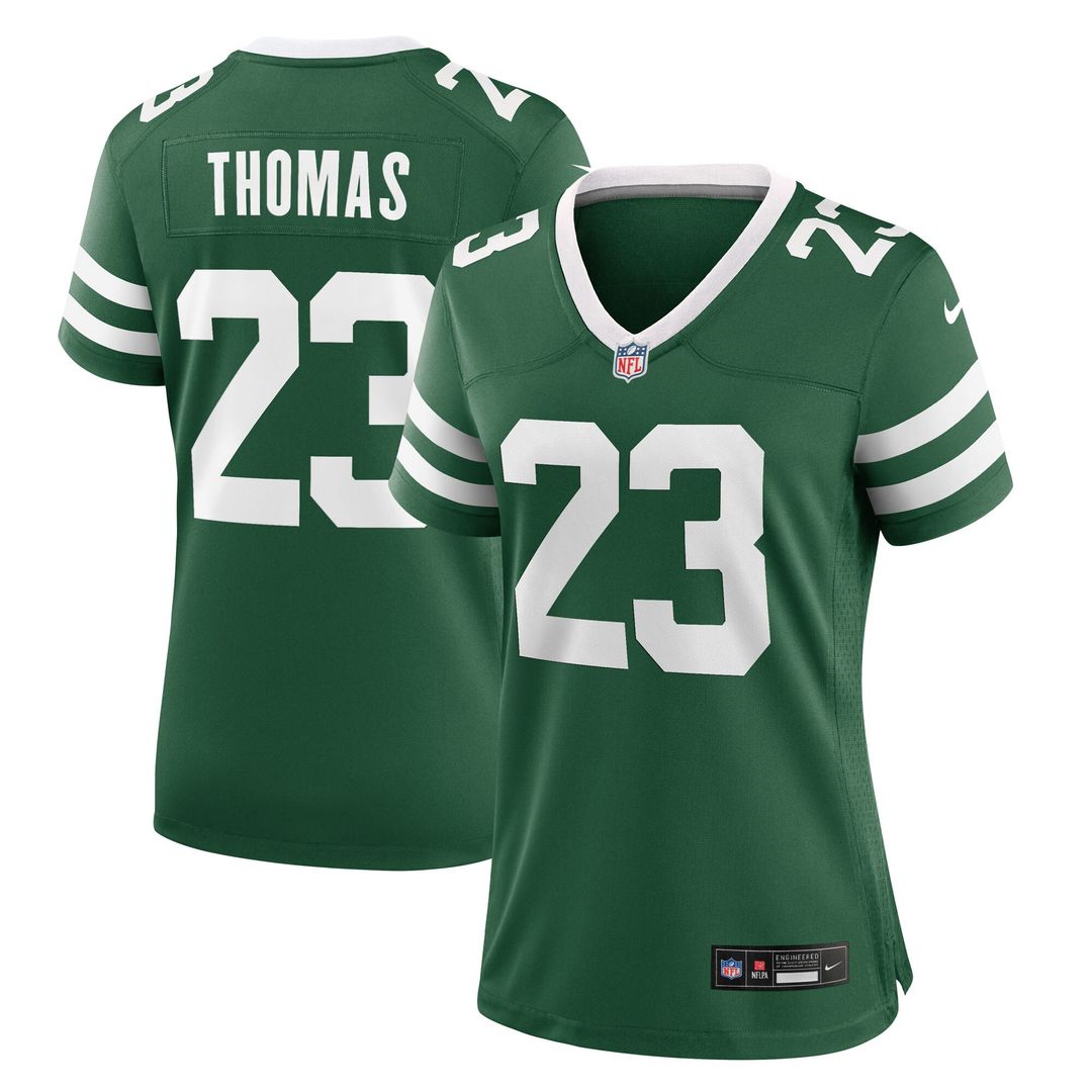 Azareye'h Thomas New York Jets Nike Women's Team Game Jersey - Legacy Green Official NFL Team Apparel Football Fan Gear