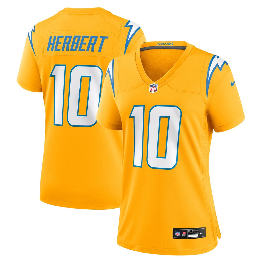 Justin Herbert Los Angeles Chargers Nike Women's Alternate Super Chargers Game Jersey - Navy Official NFL Team Apparel Football Fan Gear