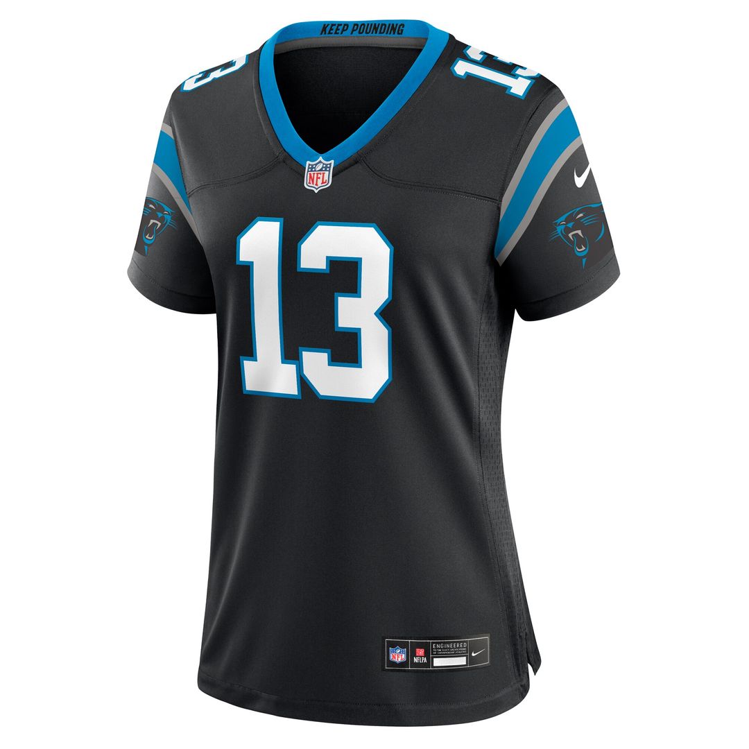 Hunter Renfrow Carolina Panthers Nike Women's Team Game Jersey - Black Official NFL Team Apparel Football Fan Gear