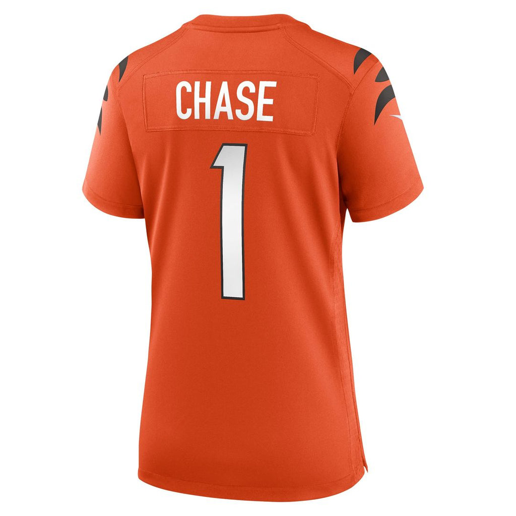 Ja'Marr Chase Cincinnati Bengals Nike Women's Alternate Game Jersey - Orange Official NFL Team Apparel Football Fan Gear