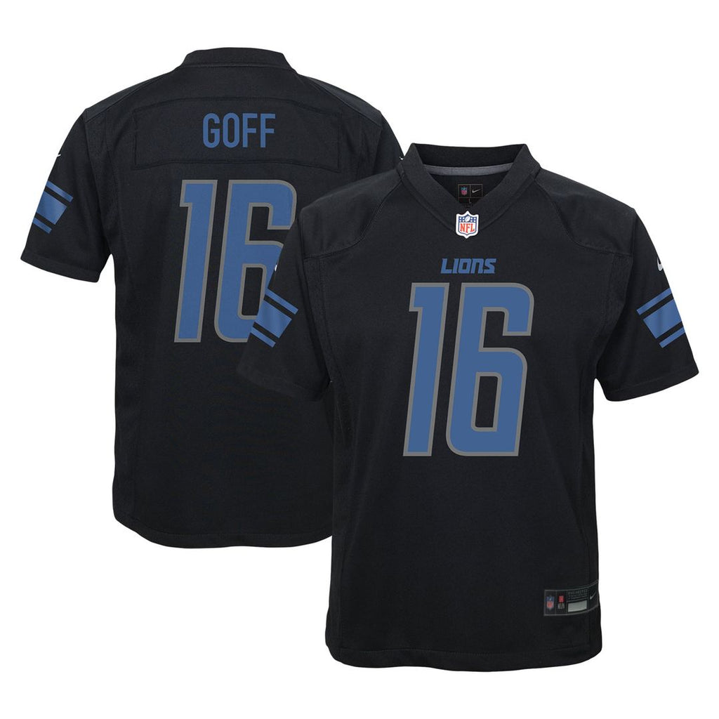 Jared Goff Detroit Lions Nike Youth Game Jersey - Black Official NFL Team Apparel Football Fan Gear
