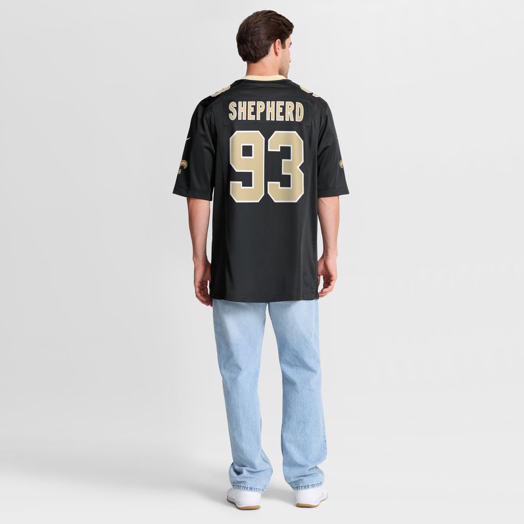 Nathan Shepherd New Orleans Saints Nike Game Jersey - Black Official NFL Team Apparel Football Fan Gear