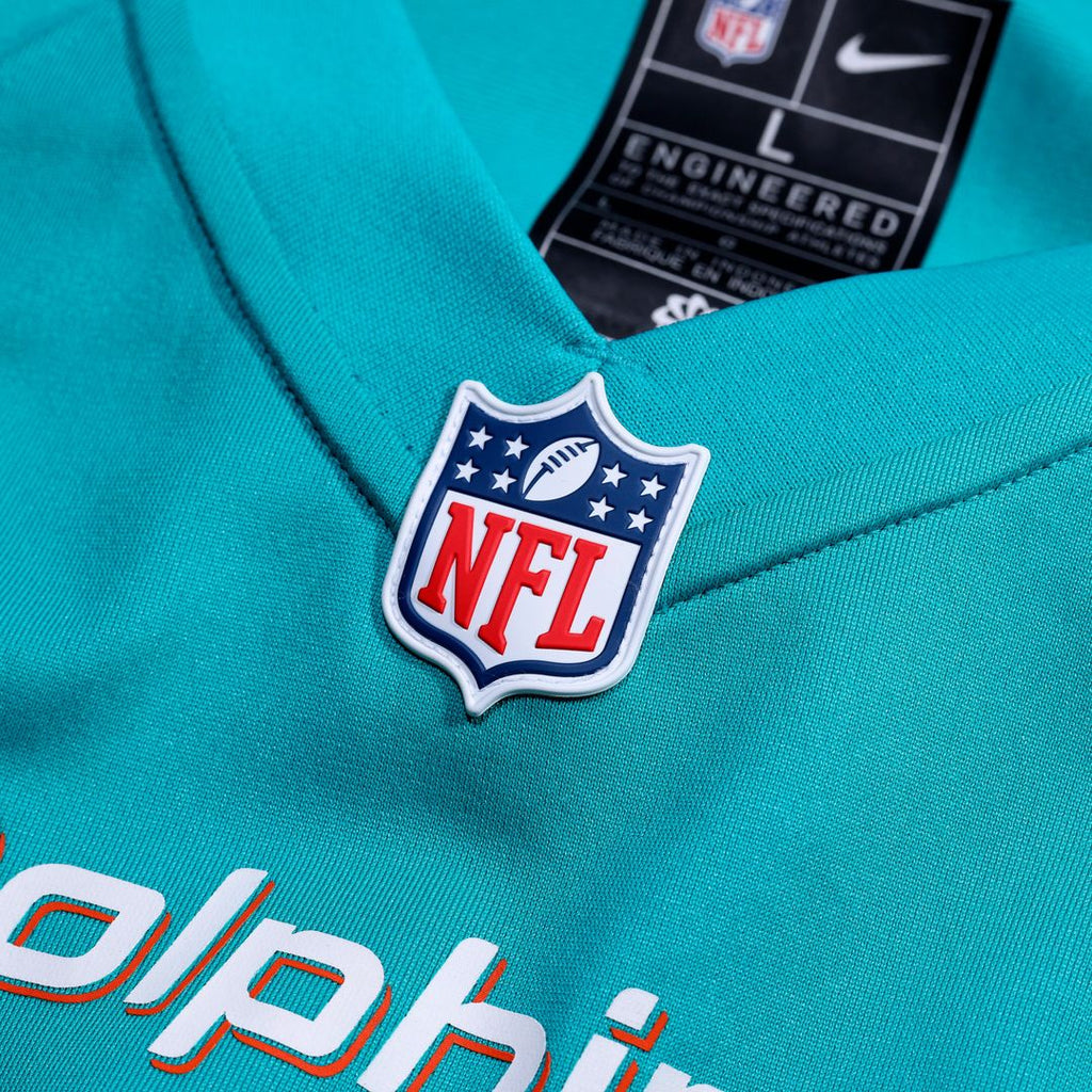 Aaron Brewer Miami Dolphins Nike Game Jersey - Aqua Official NFL Team Apparel Football Fan Gear