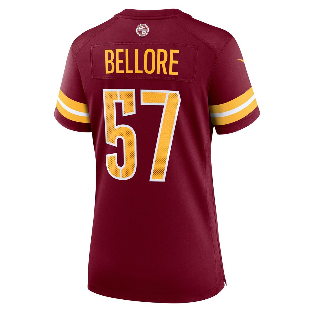 Nick Bellore Washington Commanders Nike Women's Team Game Jersey - Burgundy Official NFL Team Apparel Football Fan Gear