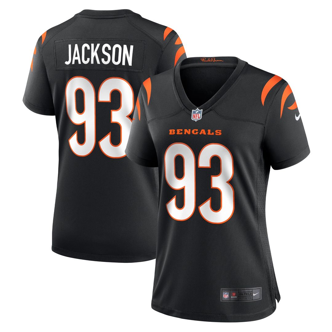McKinnley Jackson Cincinnati Bengals Nike Women's Game Jersey - Black Official NFL Team Apparel Football Fan Gear