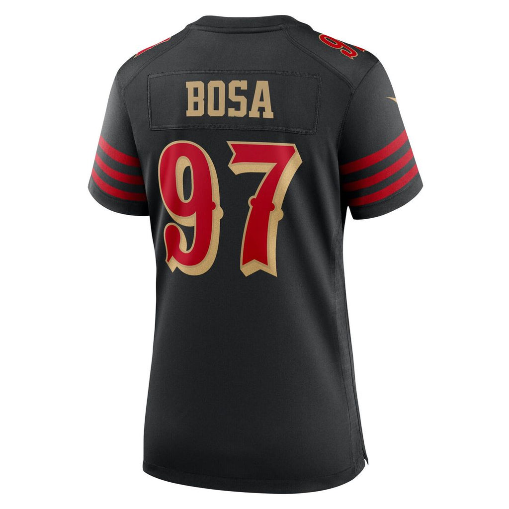 Nick Bosa San Francisco 49ers Nike Women's 2025 Rivalries Collection Game Jersey - Black Official NFL Team Apparel Football Fan Gear